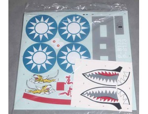 FMS 1.4M P-40B Flying Tiger Decal Set